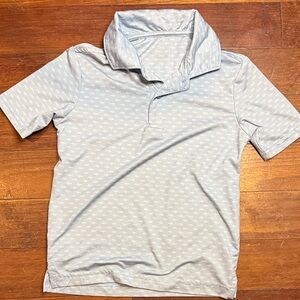 Light Blue Patterned Kids Polo